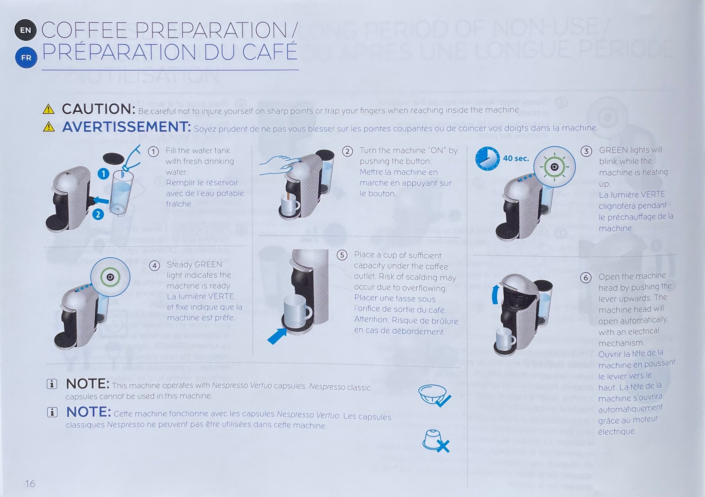 Existing nespresso startup guide 1