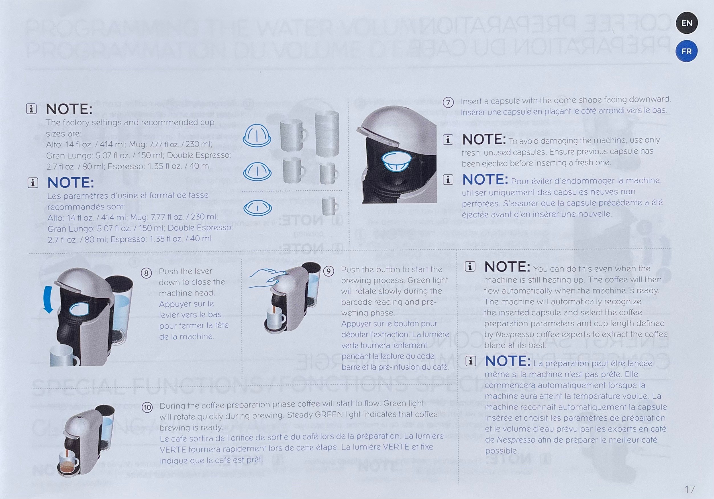 Existing nespresso startup guide 2