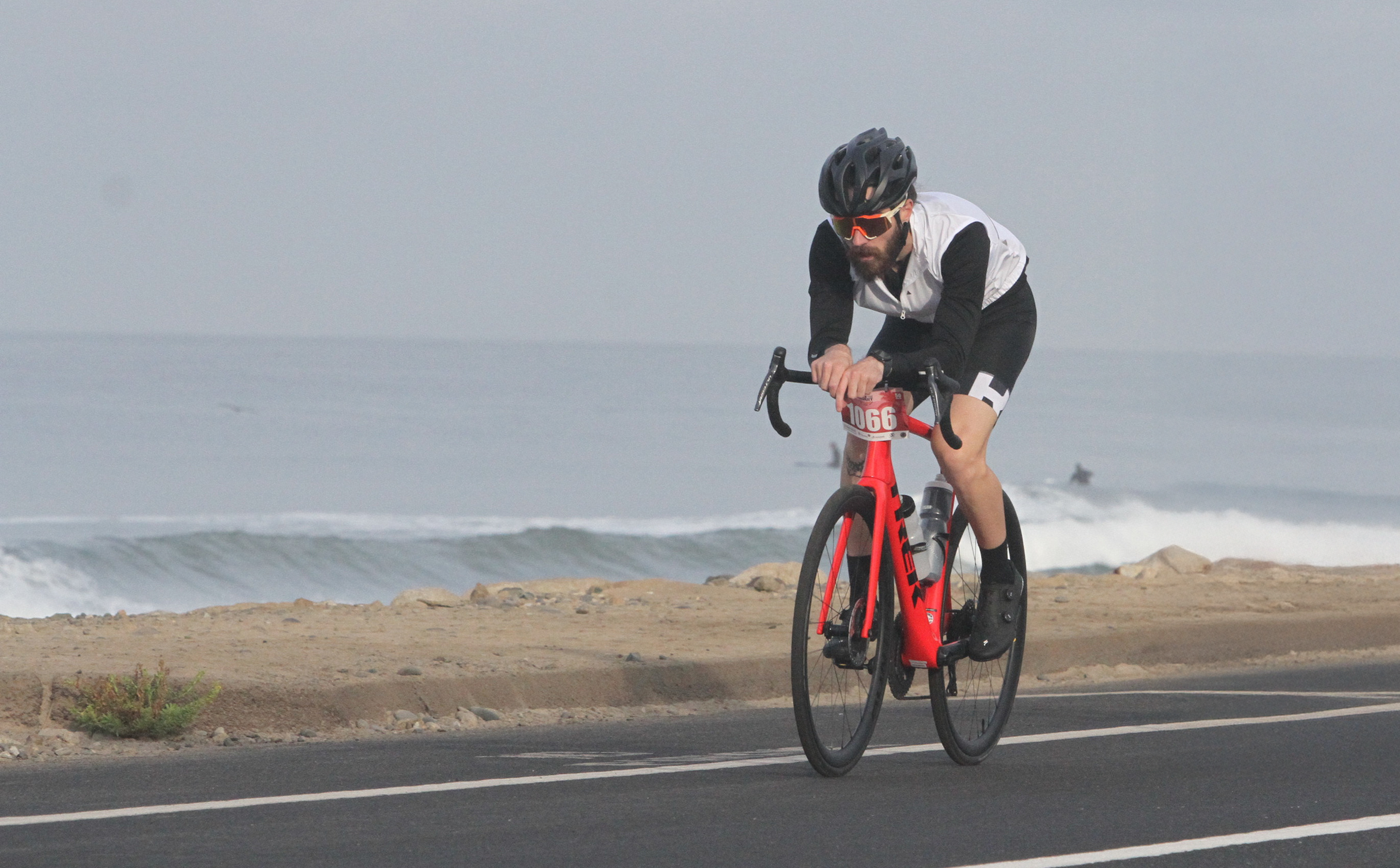 Dillon Hickey riding a bike for the wahoo fitness case study